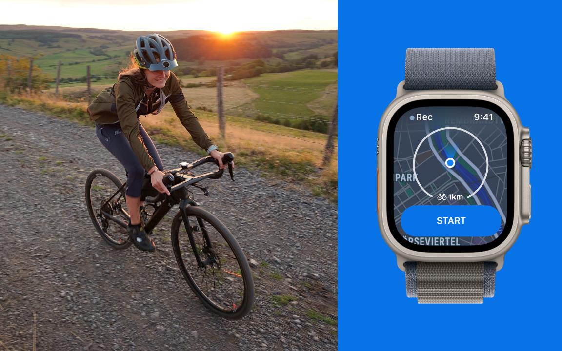 Recording a ride with Bikemap on your smartwatch