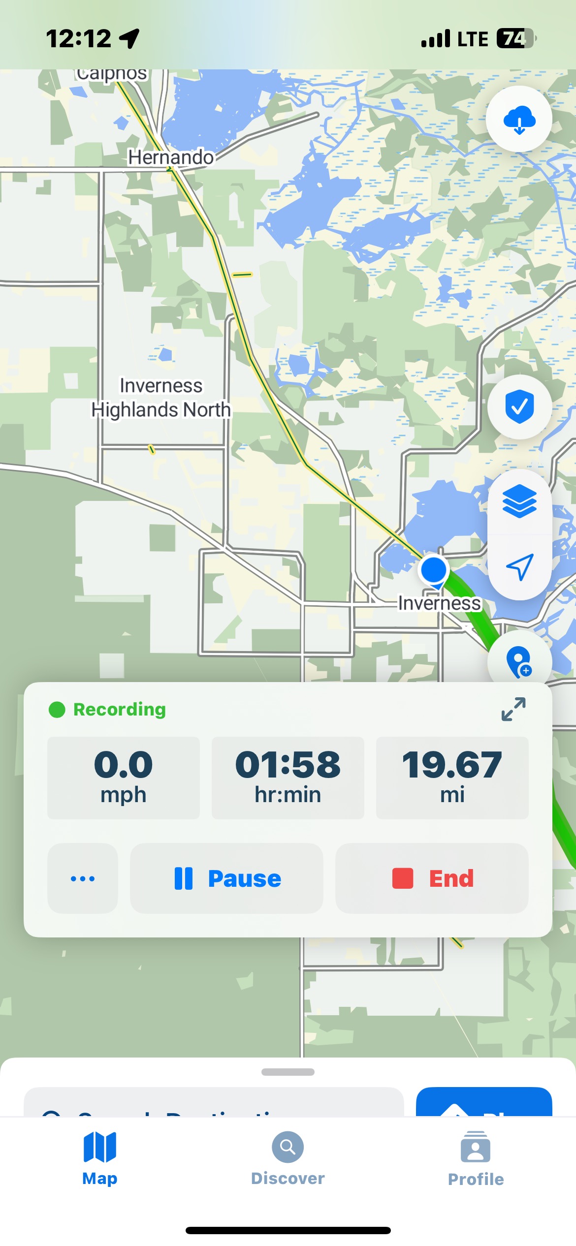 Foto 6 de la ruta de Bikemap "Croom Rital Rd, Brooksville to Withlacoochee State Trail, Hernando" Foto 6 de la ruta de Bikemap "Croom Rital Rd, Brooksville to Withlacoochee State Trail, Hernando"