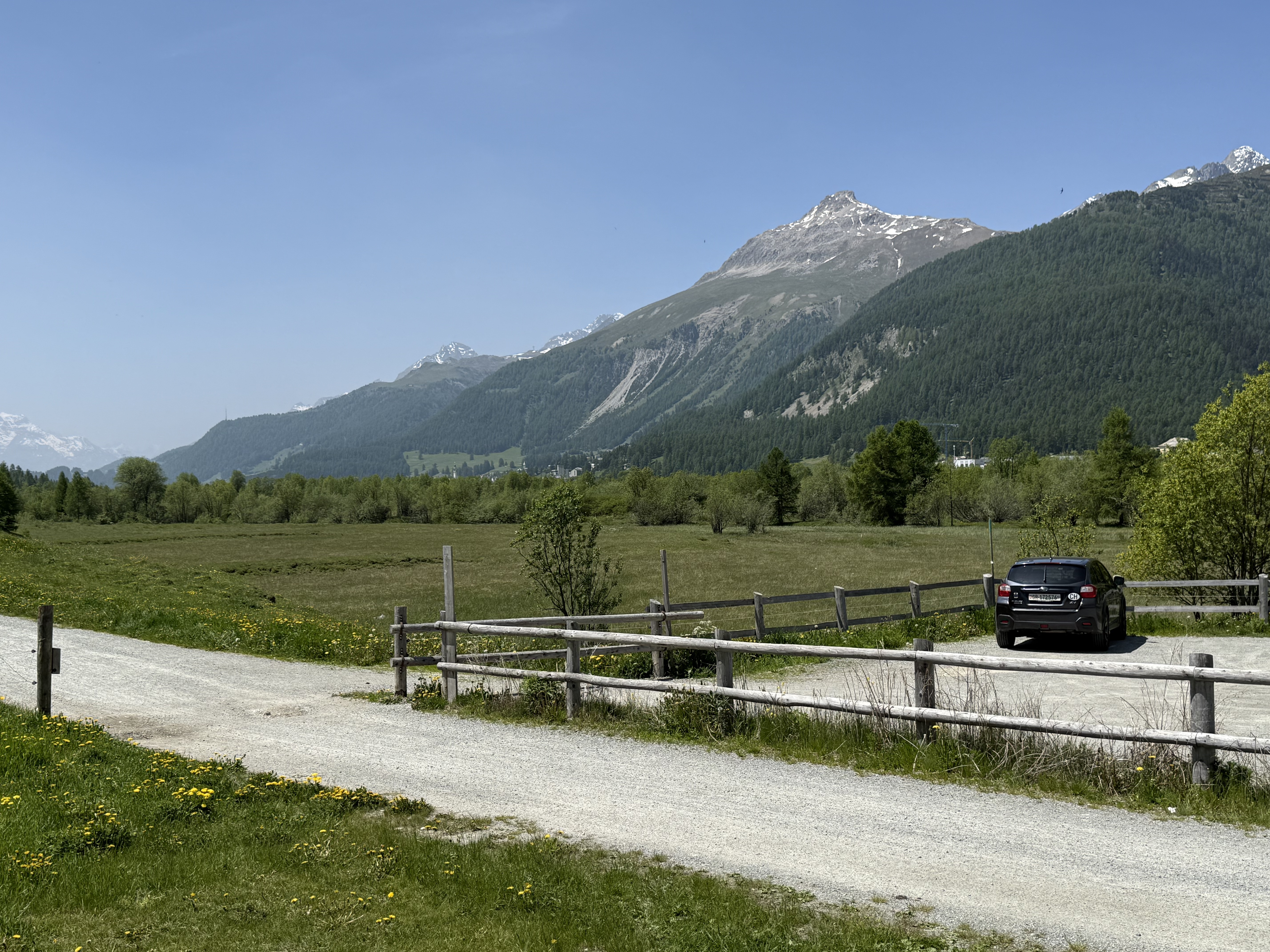 Route nach Vichava, Ftan