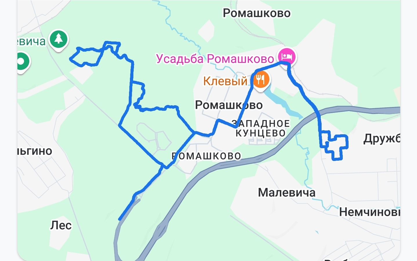 От Советский проспект 104, Немчиновка до улица Связистов 9, Немчиновка