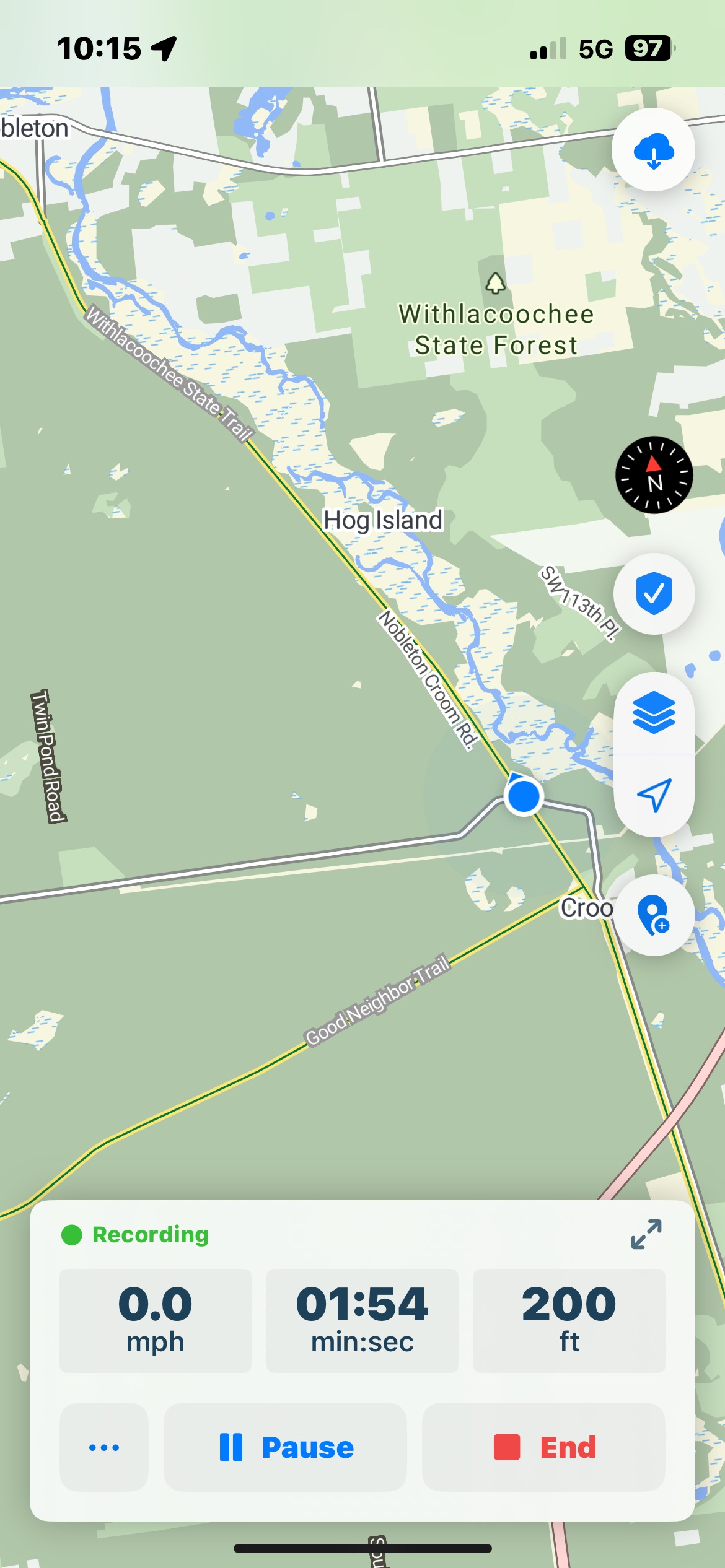 Foto 4 de la ruta de Bikemap "Croom Rital Rd, Brooksville to Withlacoochee State Trail, Hernando" Foto 4 de la ruta de Bikemap "Croom Rital Rd, Brooksville to Withlacoochee State Trail, Hernando"