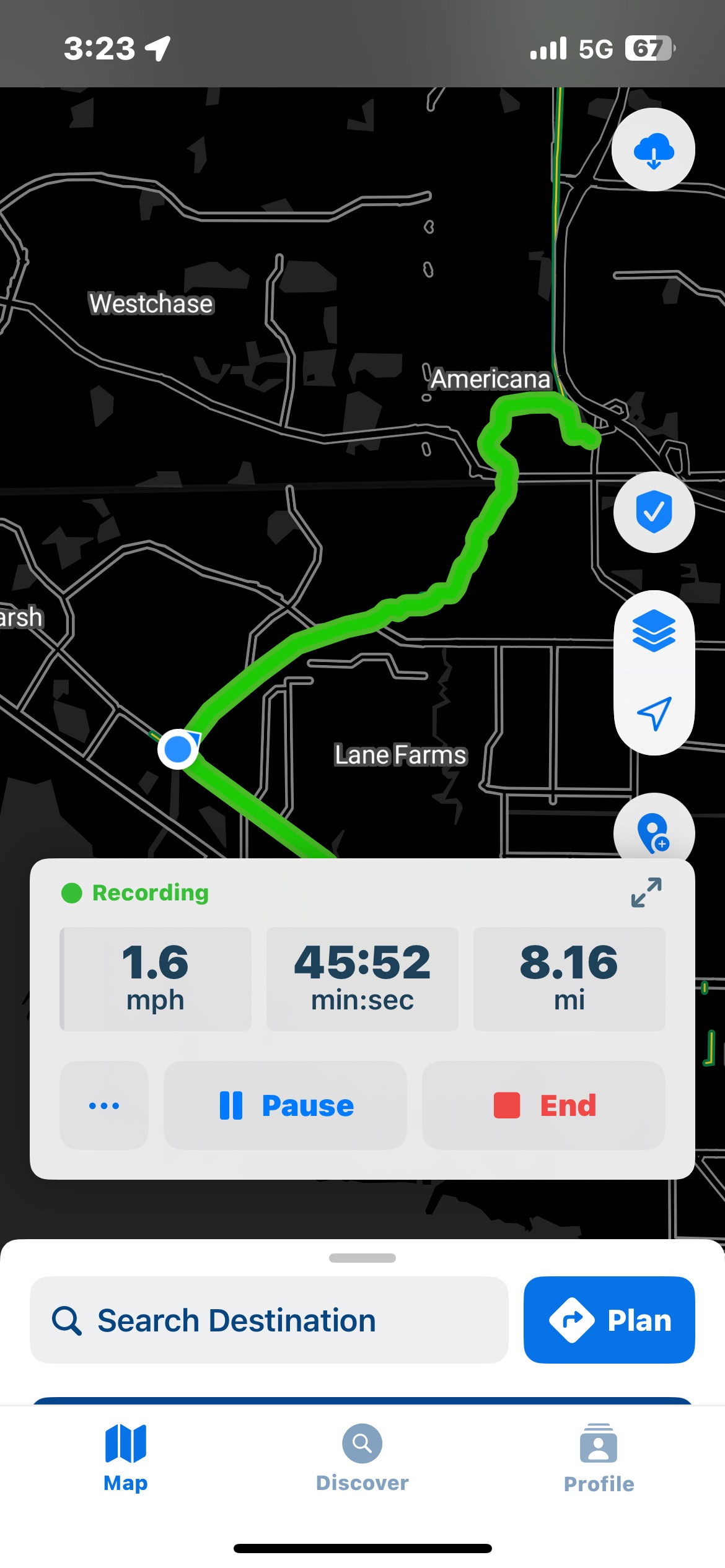 Foto 7 der Bikemap-Route "Upper Tampa Bay Park Phase I, Tampa to Alloway St, Tampa"