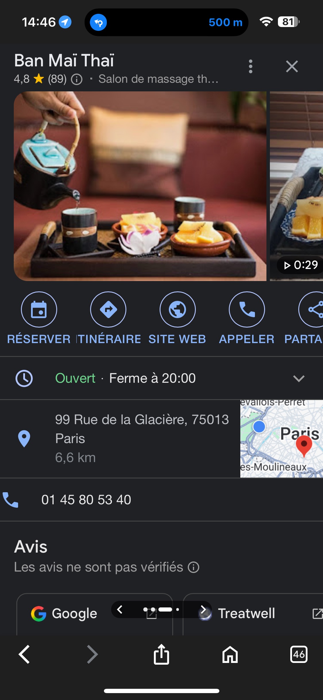 Boulevard Flandrin, Paris à Rue Coypel, Paris