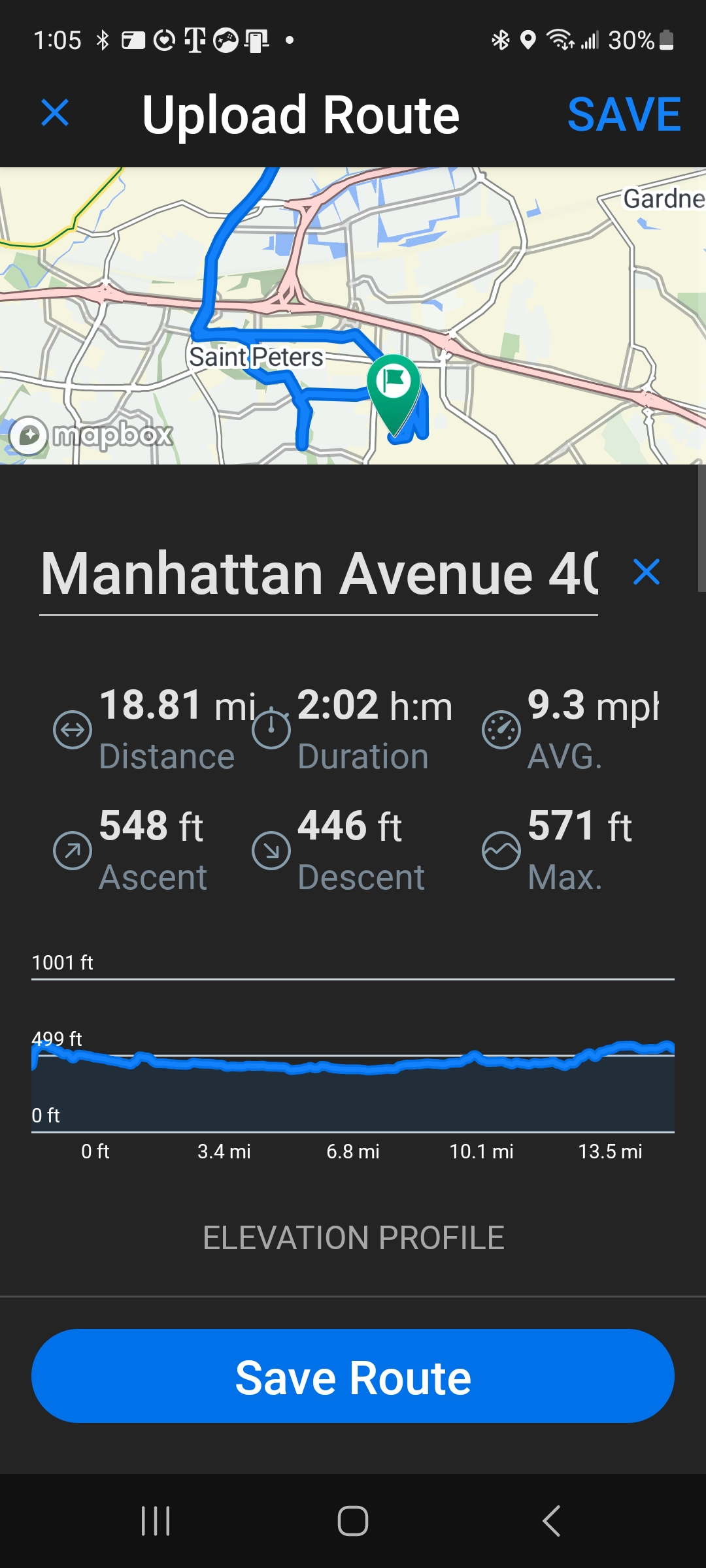 Manhattan Avenue 4043, St. Peters to Manhattan Avenue 4043, St. Peters