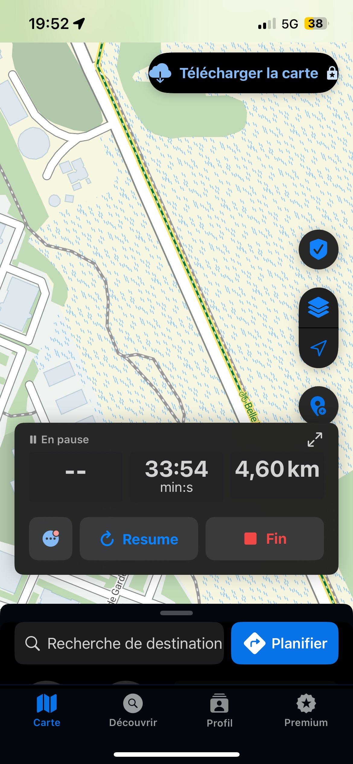D 1201 A, Le Bourget-du-Lac à Montée de Pouli, Le Bourget-du-Lac