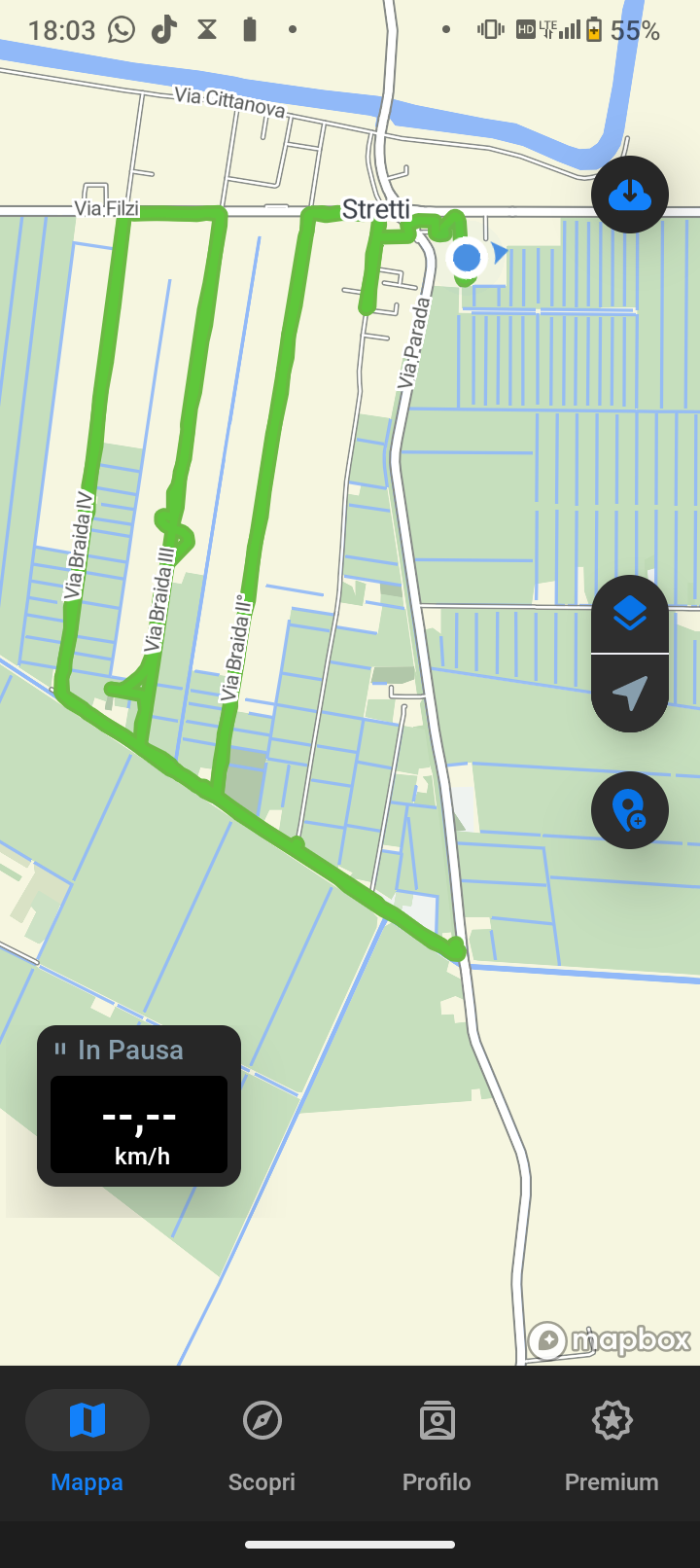 Da Via Braida I 23A a Via Giannino Ancillotto 19a