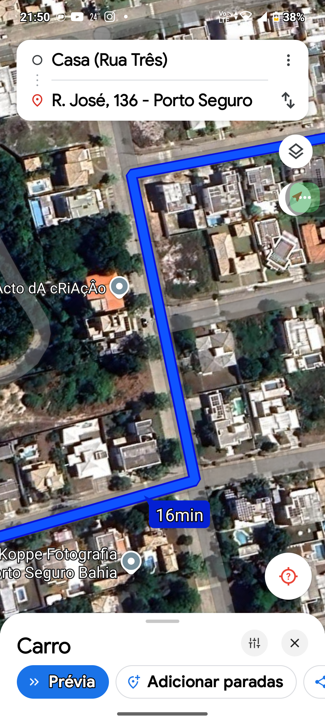 Photo 7 of the Bikemap route "De Rua Divino Lar a Rua Dajuda"