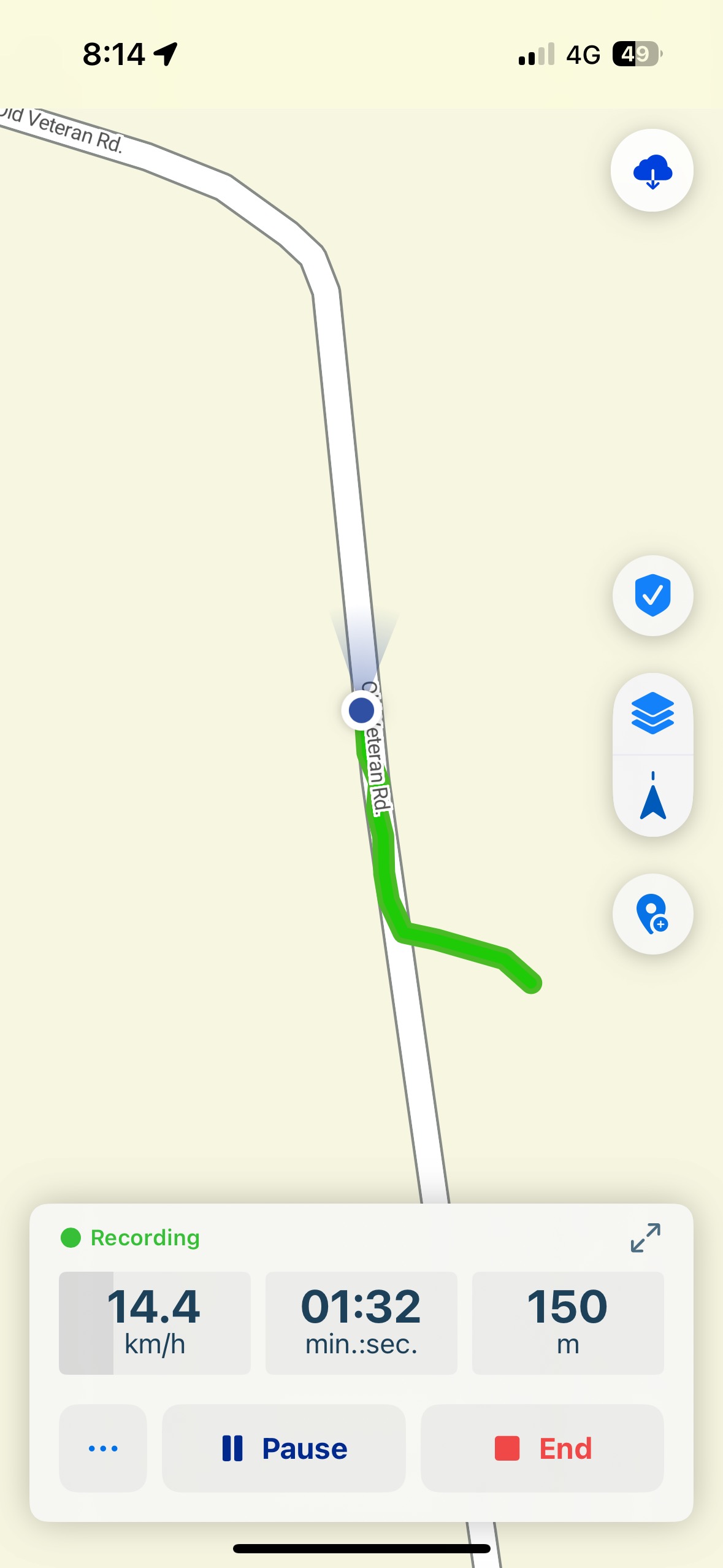 Old Veteran Rd, Veteran to Old Veteran Rd, Veteran