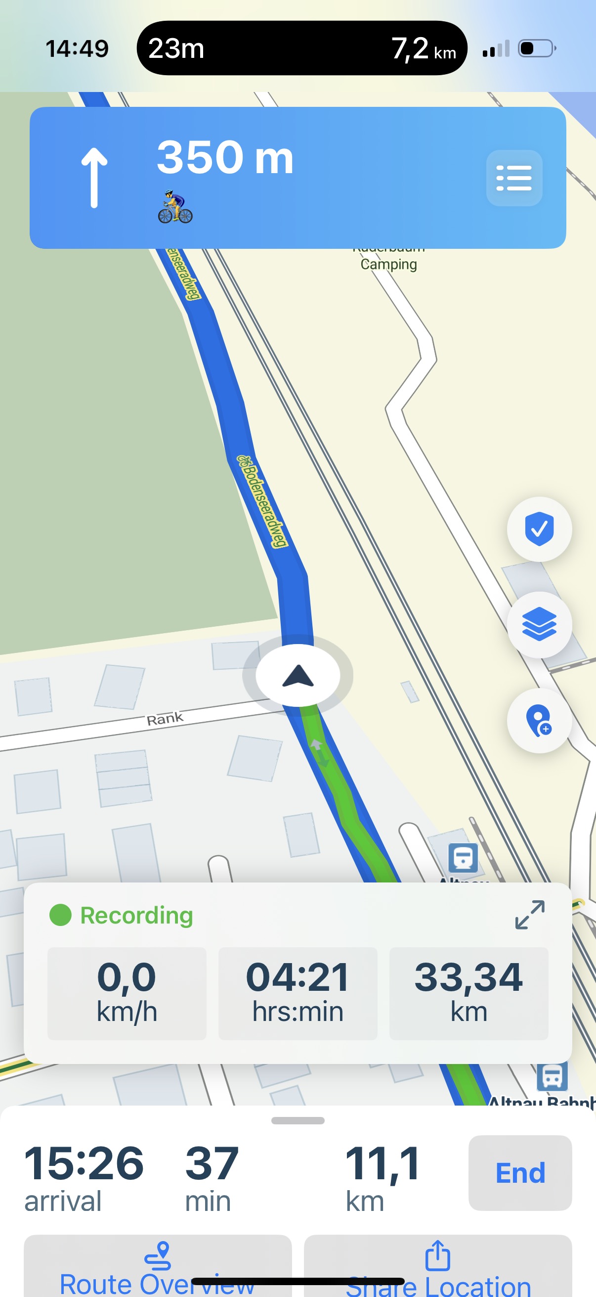 Seebleichestrasse, Rorschacherberg to Hans-Sauerbruch-Straße, Konstanz