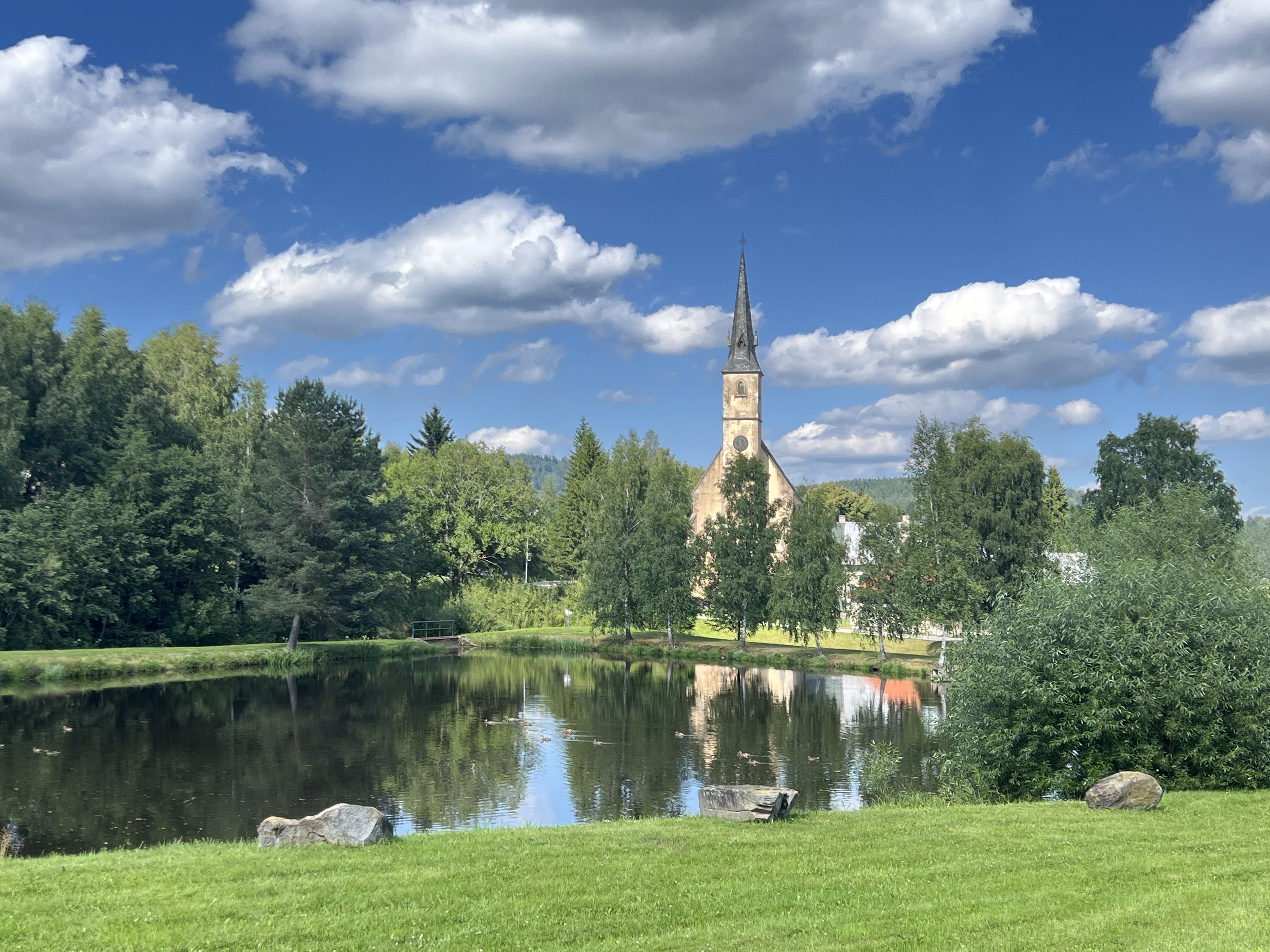 Photo 7 of the Bikemap route "19.7.Horni Vltavice-Lenora-Stozec-Nova Pec Lionel-Vyssi brod 4,56hod-17,5km/hod-65,9max-"