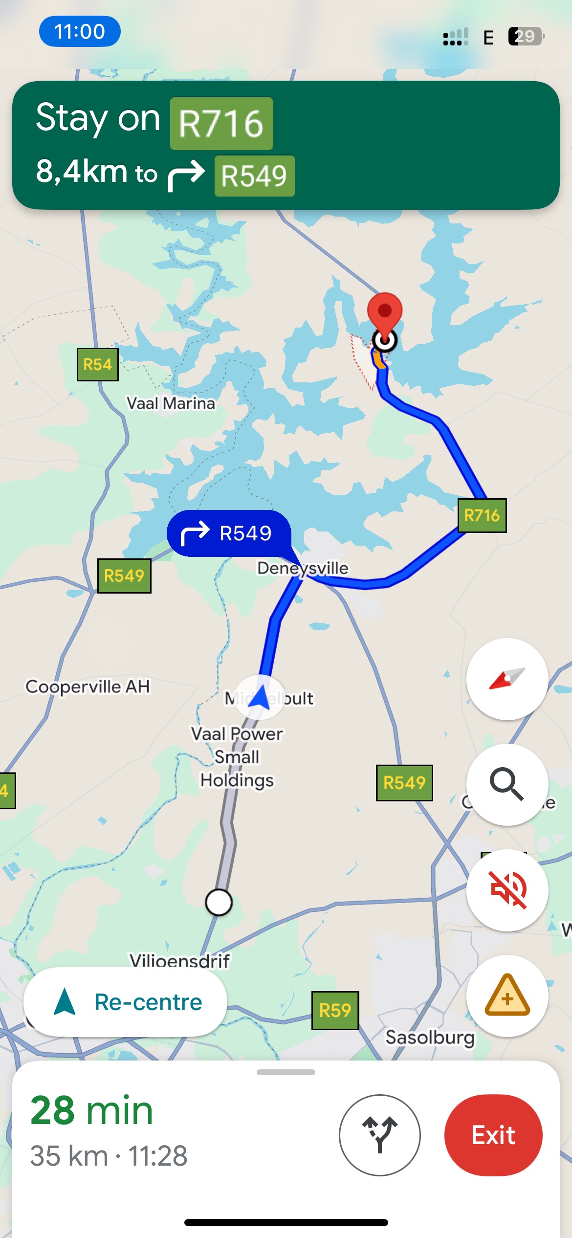 Evadne Avenue, Vereeniging to Willow Street, Deneysville