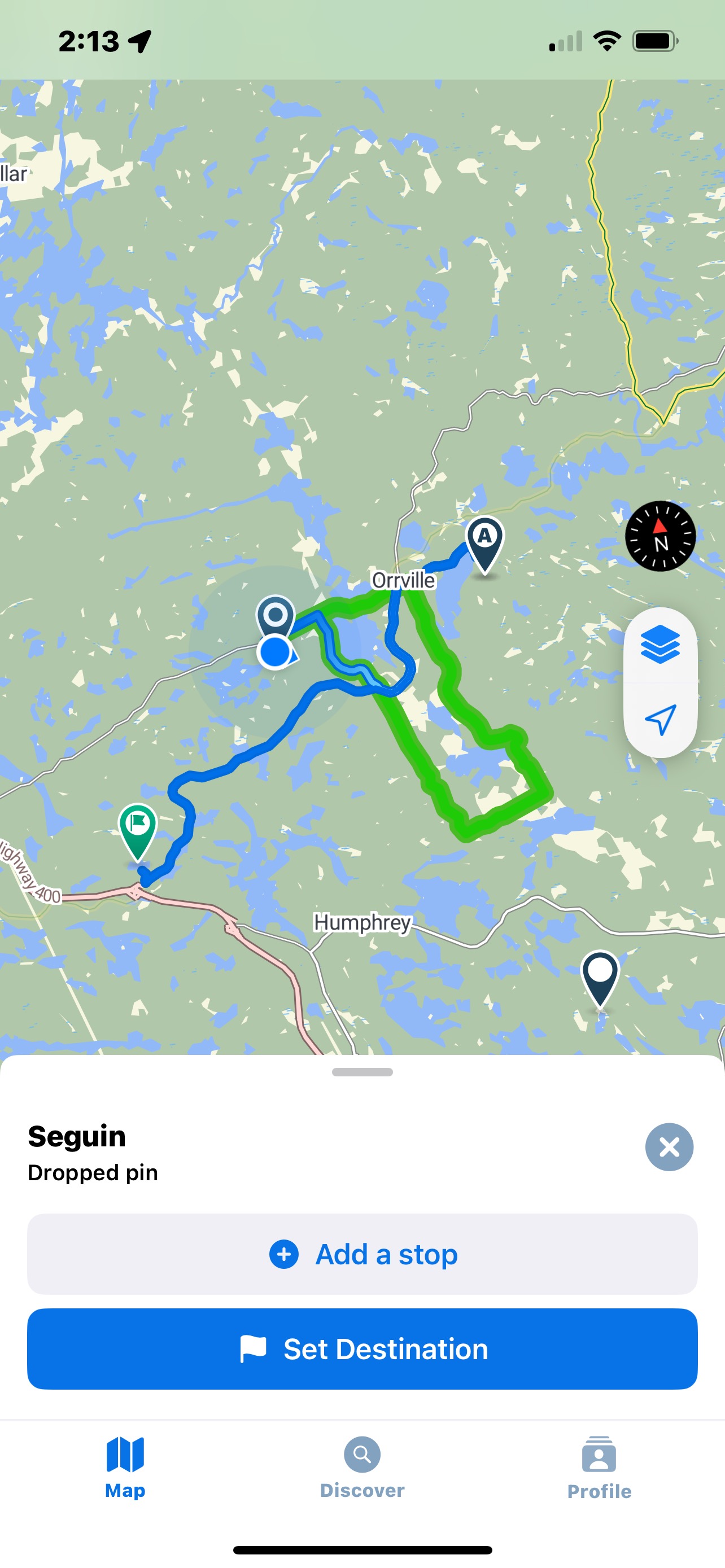Road 518, Seguin to Road 518, Seguin