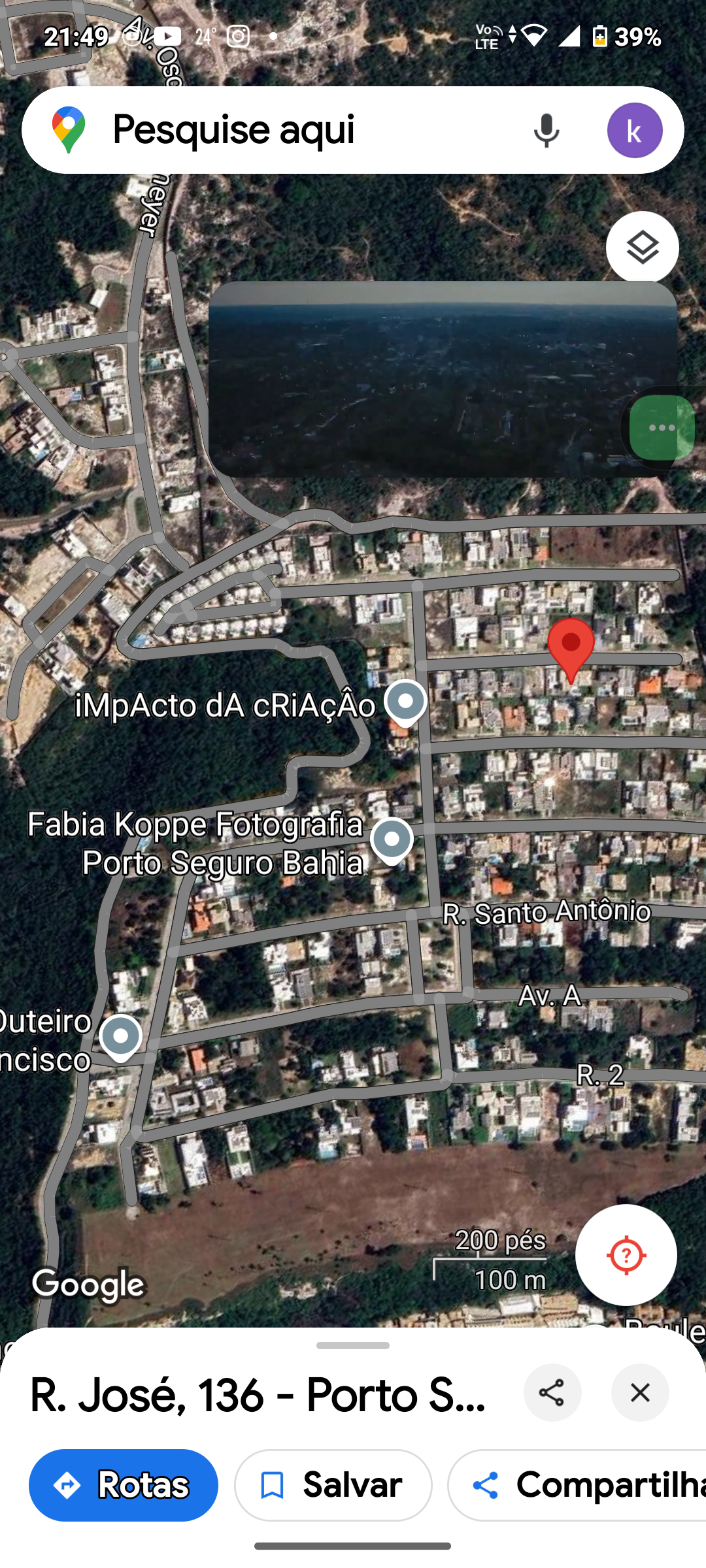 De Rua Divino Lar a Rua Dajuda