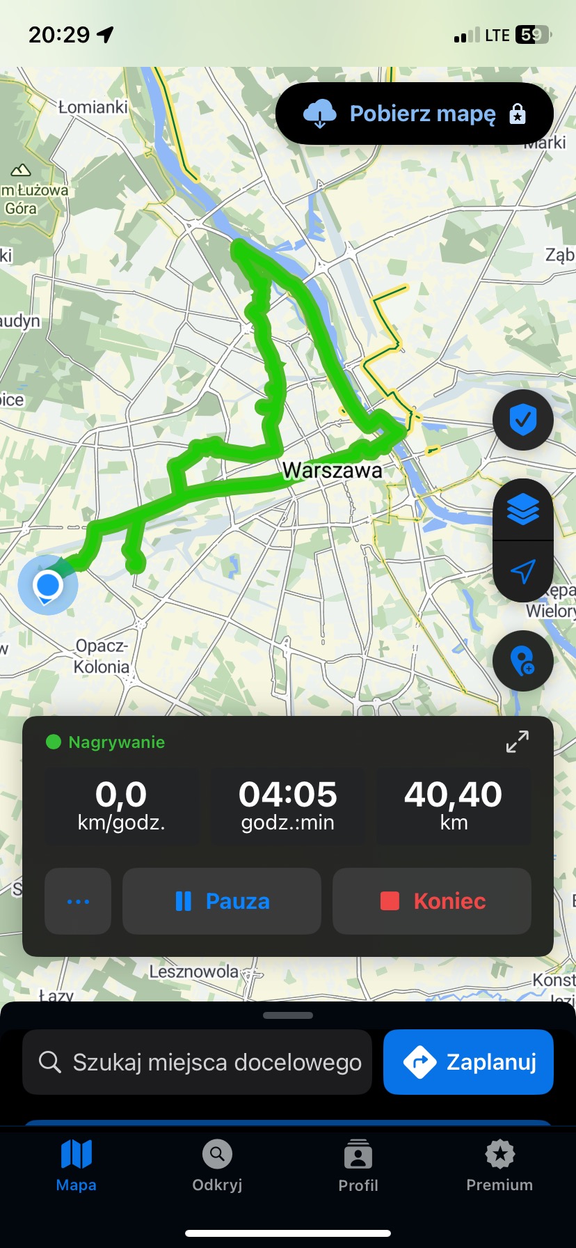 Foto 8 der Bikemap-Route "Łamana, Warszawa do Warszawska, Warszawa"