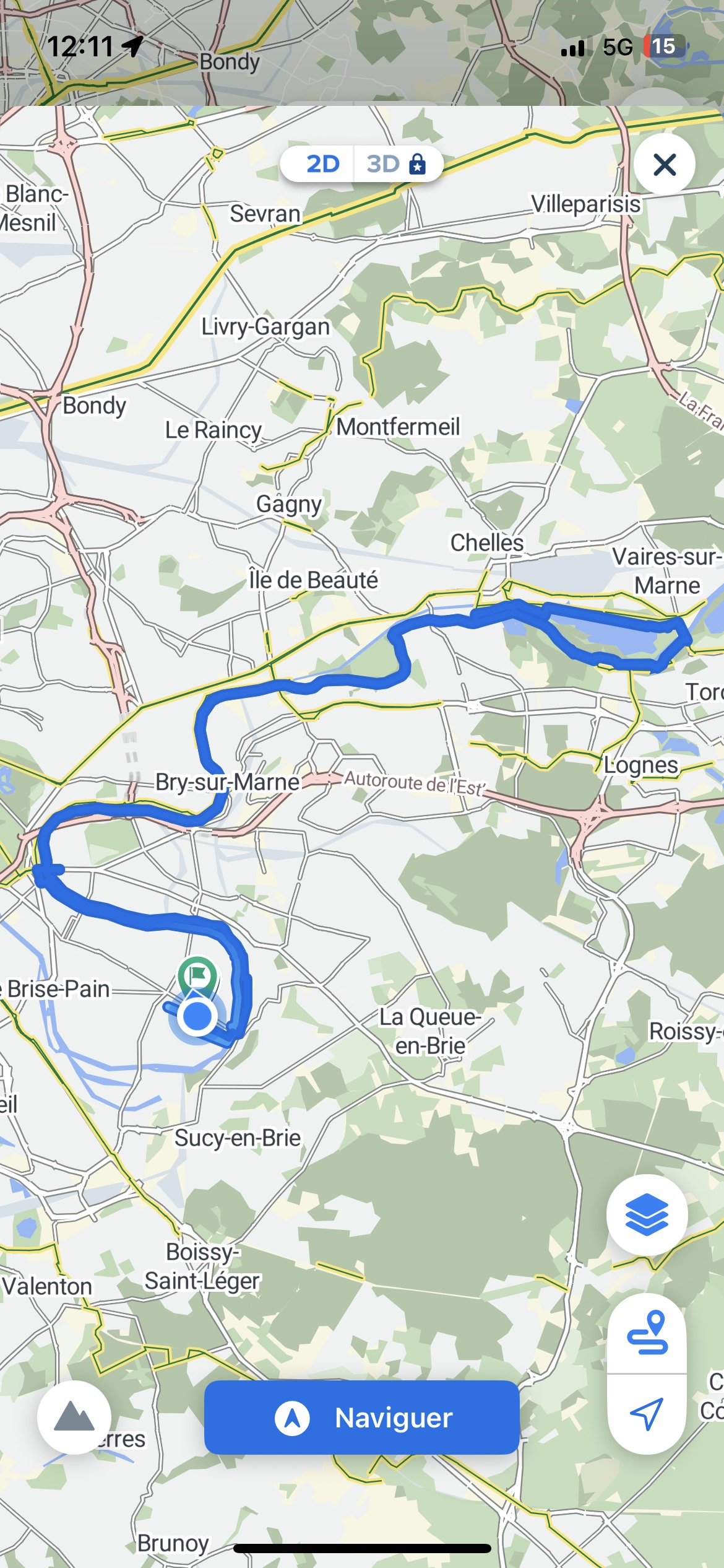Foto 7 der Bikemap-Route "Avenue des Piliers, Saint-Maur-des-Fossés à Avenue Michelet, Saint-Maur-des-Fossés"