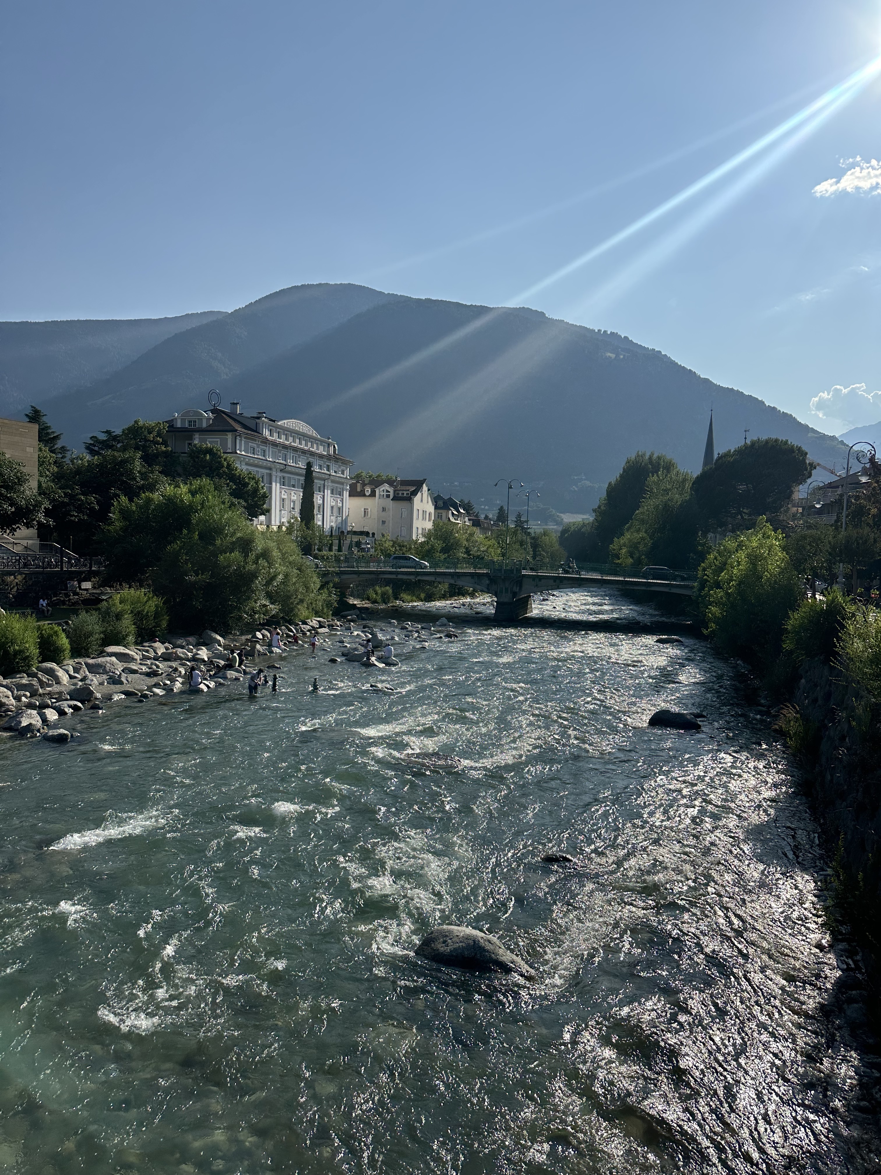 Nauders, Nauders nach Passerpromenade, Meran